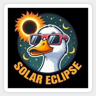 Solar Eclipse Duck With Sunglasses Sticker